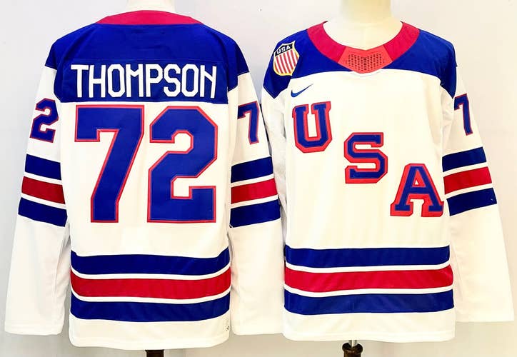 Tage Thompson #72 Team USA 2026 Olympic White Hockey Jersey - Nike - Size Medium