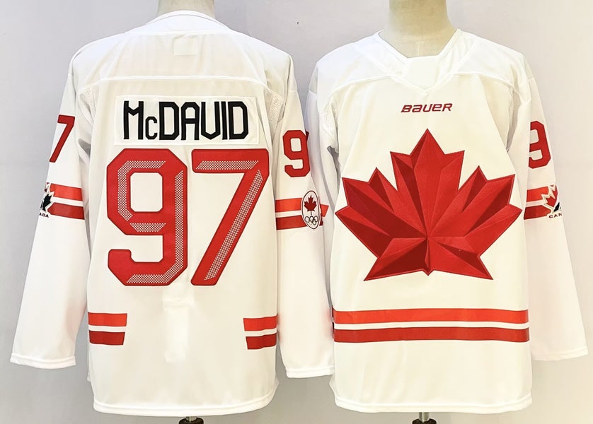 Connor McDavid #97 Team Canada 2026 Olympic Jersey - White - Size Medium