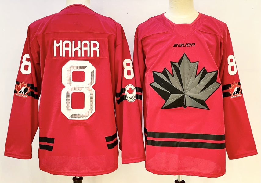 Cale Makar #8 Team Canada 2026 Olympic Jersey - Red - Size Medium