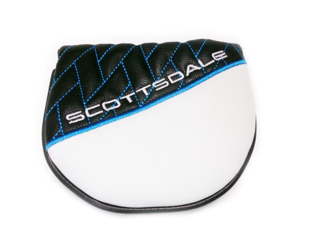 NEW 2025 Ping Scottsdale Black/White/Blue Magnetic Mallet Putter Headcover