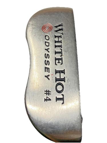 Odyssey White Hot #4 Blade Putter RH Steel 34" With Label Factory Grip And Cover