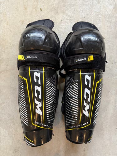 Senior CCM Tacks 14" Shin Pads (Used)