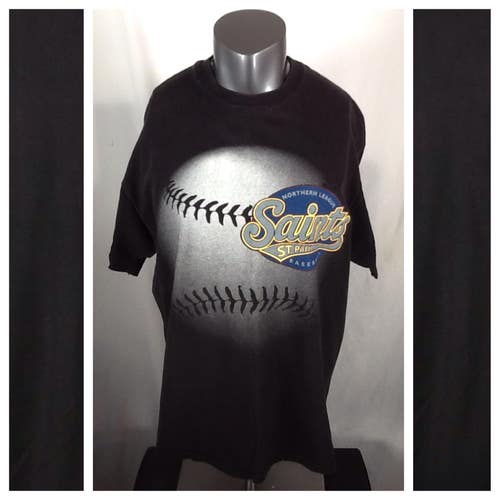 Vintage 90s St. Paul Saints Baseball T Shirt (XL) Northern League Single Stitch