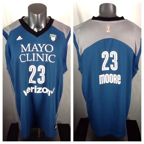 Adidas Minnesota Lynx WNBA #23 Mya Moore Jersey (XL) EUC Mayo Clinic Verizon