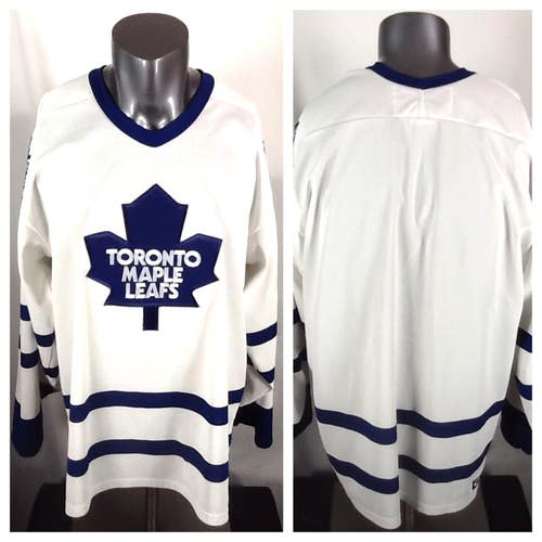 Vintage 90s Toronto Maple Leafs CCM NHL BLANK Hockey Jersey Men’s (Large) Canada