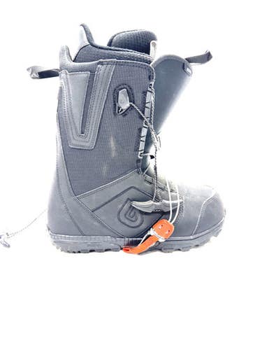Used Burton MOTO Mens Snowboard Boots Black Senior 10 11860-S000304546