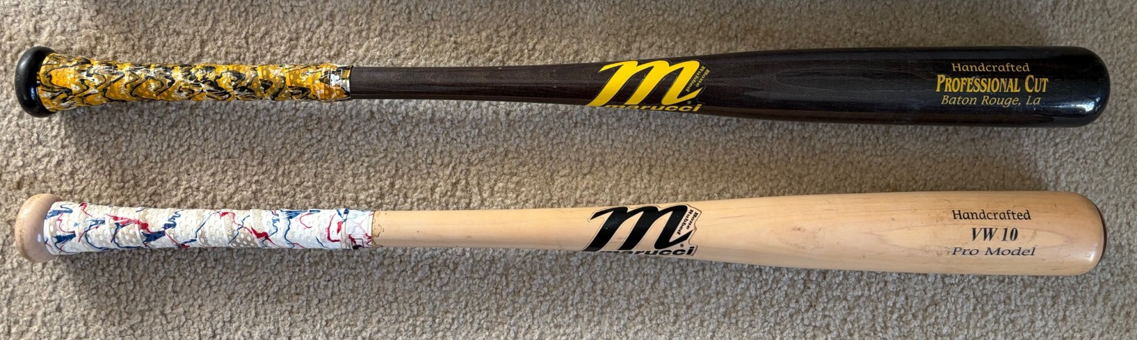 2 Marucci BBCOR bundle (-3) 28 oz 31" Marucci Maple Hand Crafted Professional Cut and VW10 Pro Model