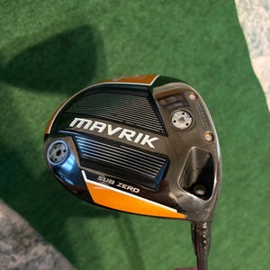 Men's 2020 Callaway Mavrik Sub Zero Right Handed Driver Stiff Flex 9 Loft (Used)