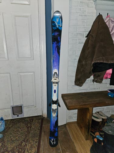 Women's 2016 K2 153 cm All Mountain Pure Skis With Bindings Max Din 10 (Used)