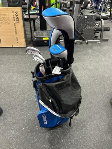 Used Top Flite GAMER Mens Package Set RH Black And Carolina Blue 8 Piece 11337-S000479490