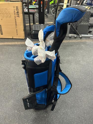 Used Top Flite STARTER SET Mens Package Set RH Black And Carolina Blue 8 Piece 11337-S000479488