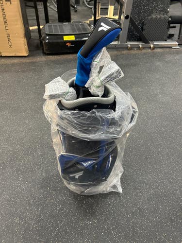 Used Top Flite JR GOLF Jr Package Set RH Black And Carolina Blue 4 Piece 11337-S000479489