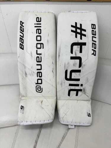 Large Bauer Supreme 2S Pro Goalie Leg Pads (Used)