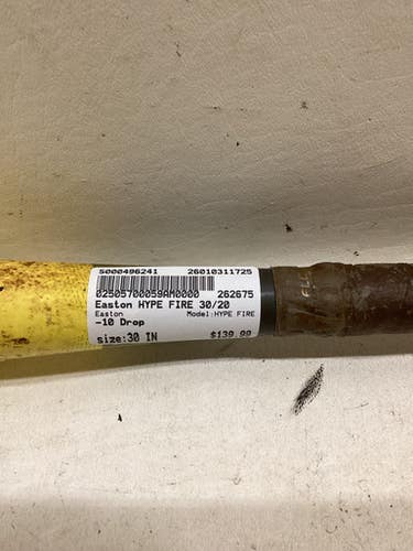 Used Easton HYPE FIRE BB/SB USSSA 2 3/4 Bat 30" 11725-S000496241