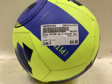 Used Nike PITCH All Size Soccer Ball Yellow 3 11725-S000497868