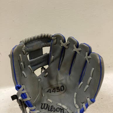 Used Wilson A450 BB/SB Glove RH Throw Grey 10 3/4" 11725-S000495899