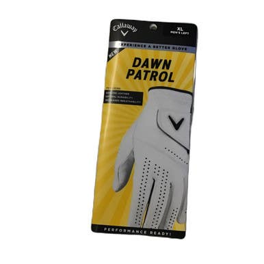 Used Callaway DAWN PATROL Mens Golf Glove White XL 11730-S000068928
