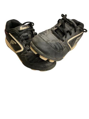 Used Franklin YOUTH BASEBALL CLEATS BB/SB Cleats Black Junior 01 11760-S000087960