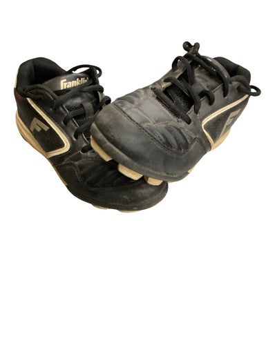 Used Franklin YOUTH BASEBALL CLEATS BB/SB Cleats Black Junior 01 11760-S000087960
