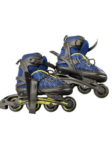 Used Schwinn ROLLERBLADES Junior Roller Quad Skates Royal Blue Adjustable 11760-S000087995