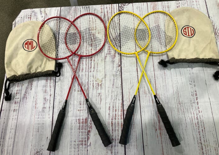 Quest Badminton Net + Racquets