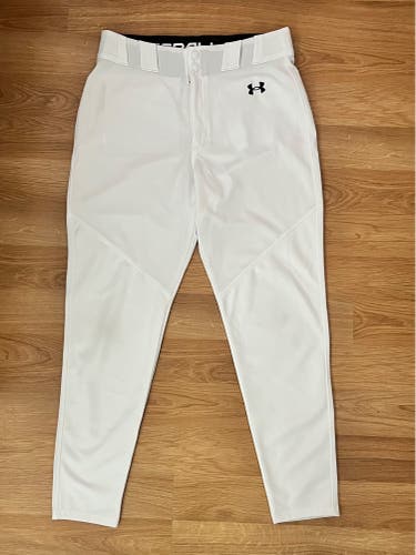 White Men's Large Adult Under Armour Game Pants (Used)