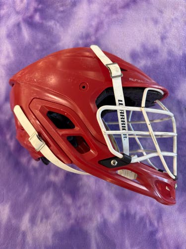 Red Adult Warrior Burn Helmet (Used)