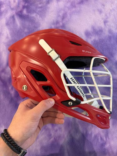 Red Adult Warrior Burn Helmet (Used)