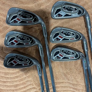 Ping G15 Iron Set (4-9) Green Dot RH | Ping AWT S-Flex Shafts (Used)