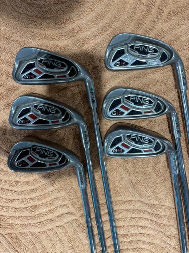 Ping G15 Iron Set (4-9) Green Dot RH | Ping AWT S-Flex Shafts (Used)