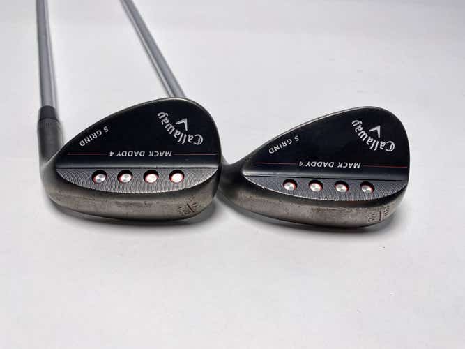 Callaway Mack Daddy 4 Black Wedge Set 56* 10 60* 10 Dynamic Gold S200  Mens LH