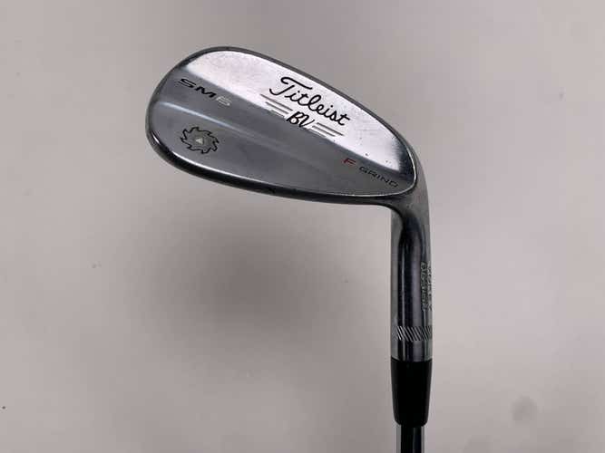 Titleist Vokey SM6 Tour Chrome Wedge 46* 8 Bounce F-Grind Wedge Steel Mens RH