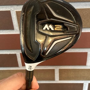 Used Men's TaylorMade 2016 M2 Left Handed 3 Wood | Regular Flex | REAX 65 Gram Graphite Shaft