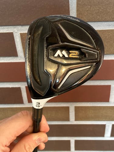 Men's TaylorMade 2016 M2 Fairway Wood Left Hand Regular Flex 3 Wood (Used)