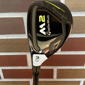 UsUsed Men's TaylorMade M2 Left Handed 3 Hybrid | R Flex | REAX 65 Graphite Shaft | GREAT CONDITION