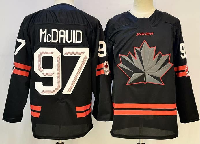 Connor McDavid #97 | 2026 Team Canada Olympic Jersey – Black