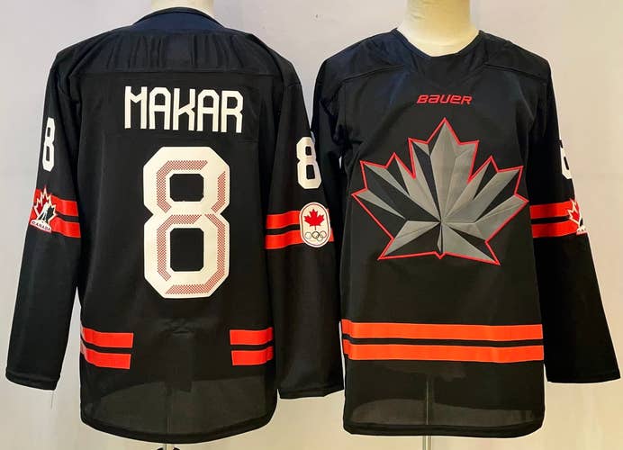 Cale Makar #8 | 2026 Team Canada Olympic Jersey – Black