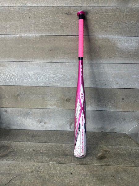 Easton Pink Sapphire Fast Pitch -10 FP18PSA 28” 18oz Softball Bat White Pink