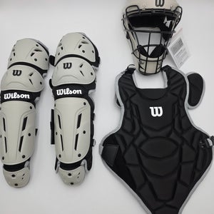 Black Wilson EZ Gear Kit Catcher's Set (New) size L/XL Ages 7-12