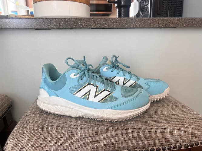 Blue Men's Size M 11.0 (W 12.0) Adult New Balance Fresh Foam Turf 3000 Shoes (Used)