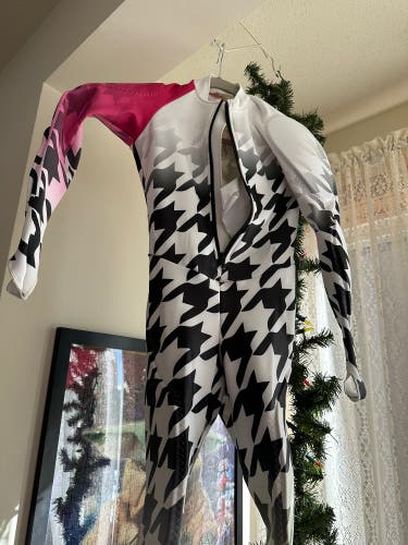 Girls' Size 10/12 Spyder Padded Racing Ski Suit (Used)