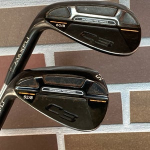 Used Men's Maxfli C3 Left Handed Wedge Set | 52' & 60' | True Temper Steel Shafts