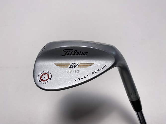 Titleist Vokey Spin Milled Chrome 2009 Lob Wedge LW 58* 12 Bounce Wedge RH