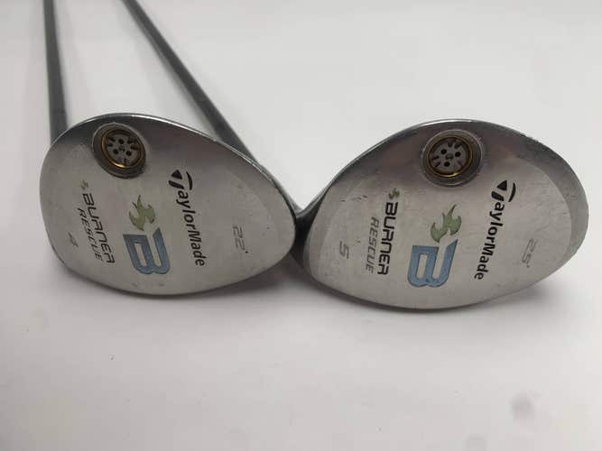 TaylorMade Burner Rescue 2008 4 & 5 Hybrid Set 22* 25* REAX 50g Ladies RH