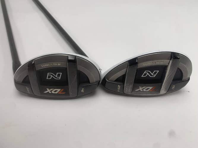 Nickent 7DX 4 & 5 Hybrid Set 22* 25* Aldila RIP 80g Stiff RH