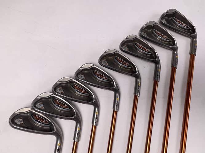 Ping G10 Iron Set 4-PW+SW Yellow Dot 1.5* Up TFC 129 I Soft Regular Senior RH