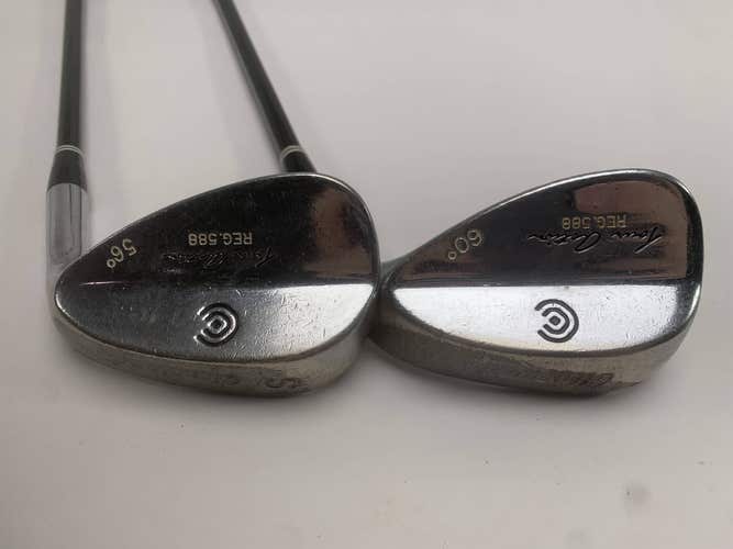 Cleveland 588 Chrome Wedge Set 56* 60* Wedge Graphite Mens RH