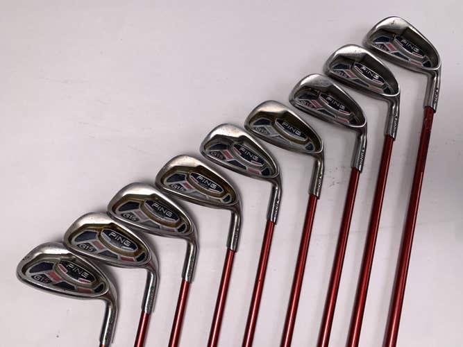Ping G15 Iron Set 3-PW+SW Green Dot 2* Up TFC 149 Ladies Graphite Womens RH