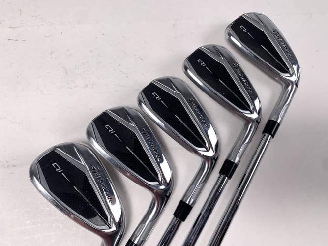 TaylorMade Qi Iron Set 5-9 KBS Max MT 85g Stiff Steel Mens RH NO PW