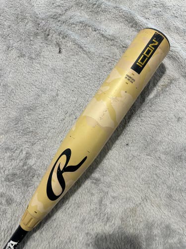 2025 Rawlings Icon Composite Bat USABat Certified (-10) Composite 20 oz 30" (Used)